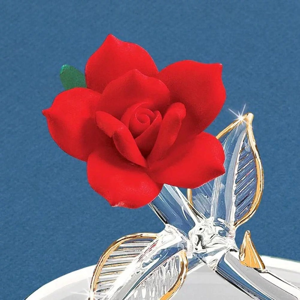 Red Rose Glass O284669
