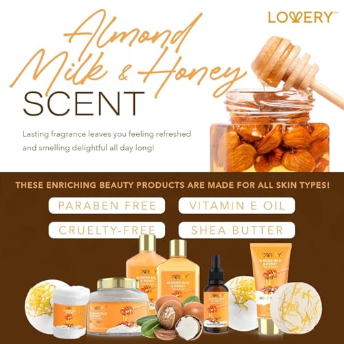 10 Pc Almond Milk & Honey Beauty & Personal Care Set U254299