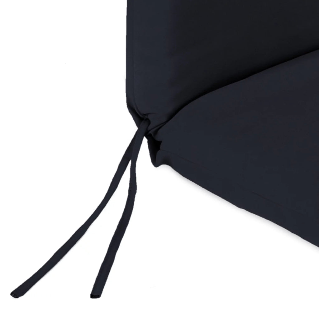 Navy Rectangular Outdoor Chair Cushion with Ties P6763