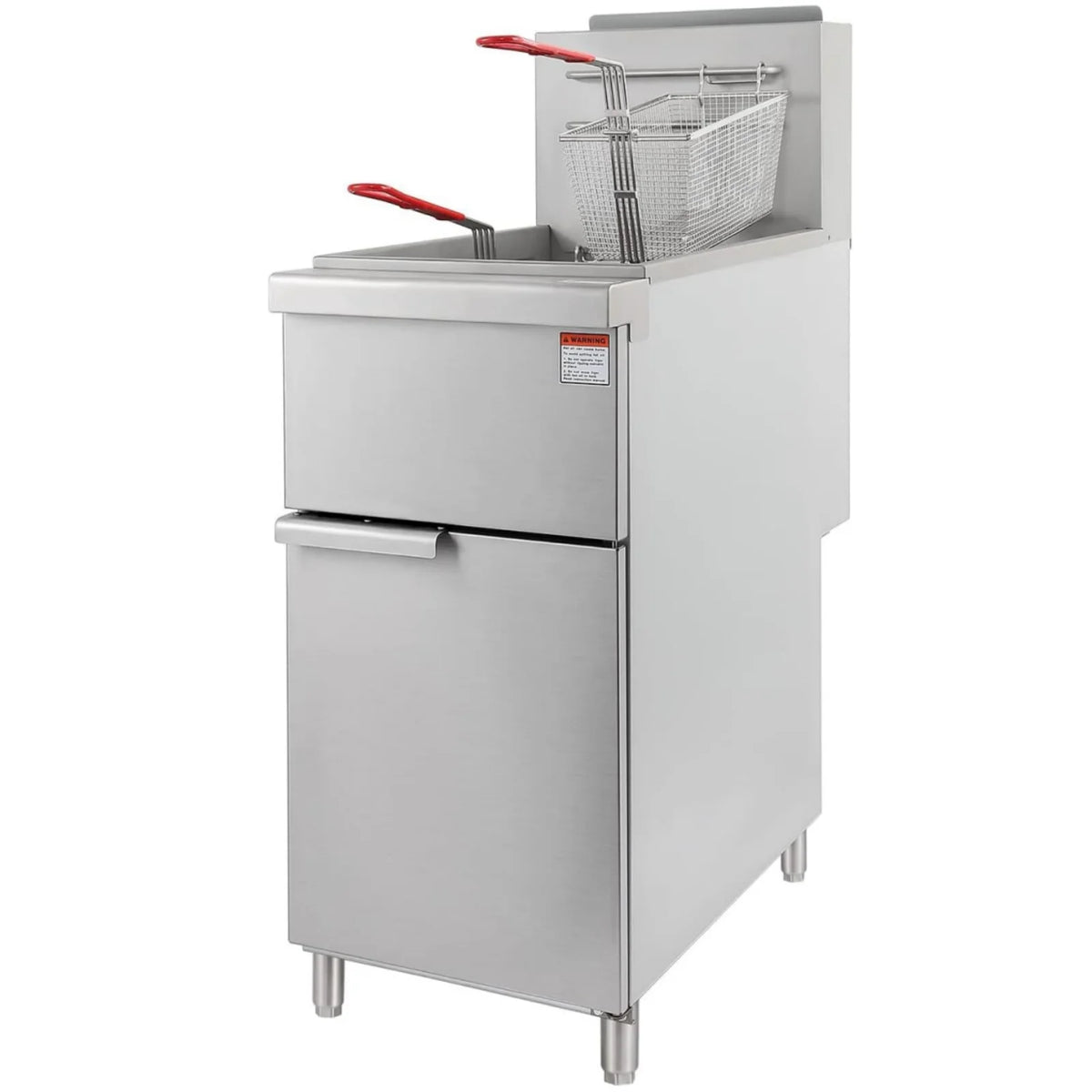 Commercial Stainless Steel Gas Deep Fryer with 2 Baskets G332