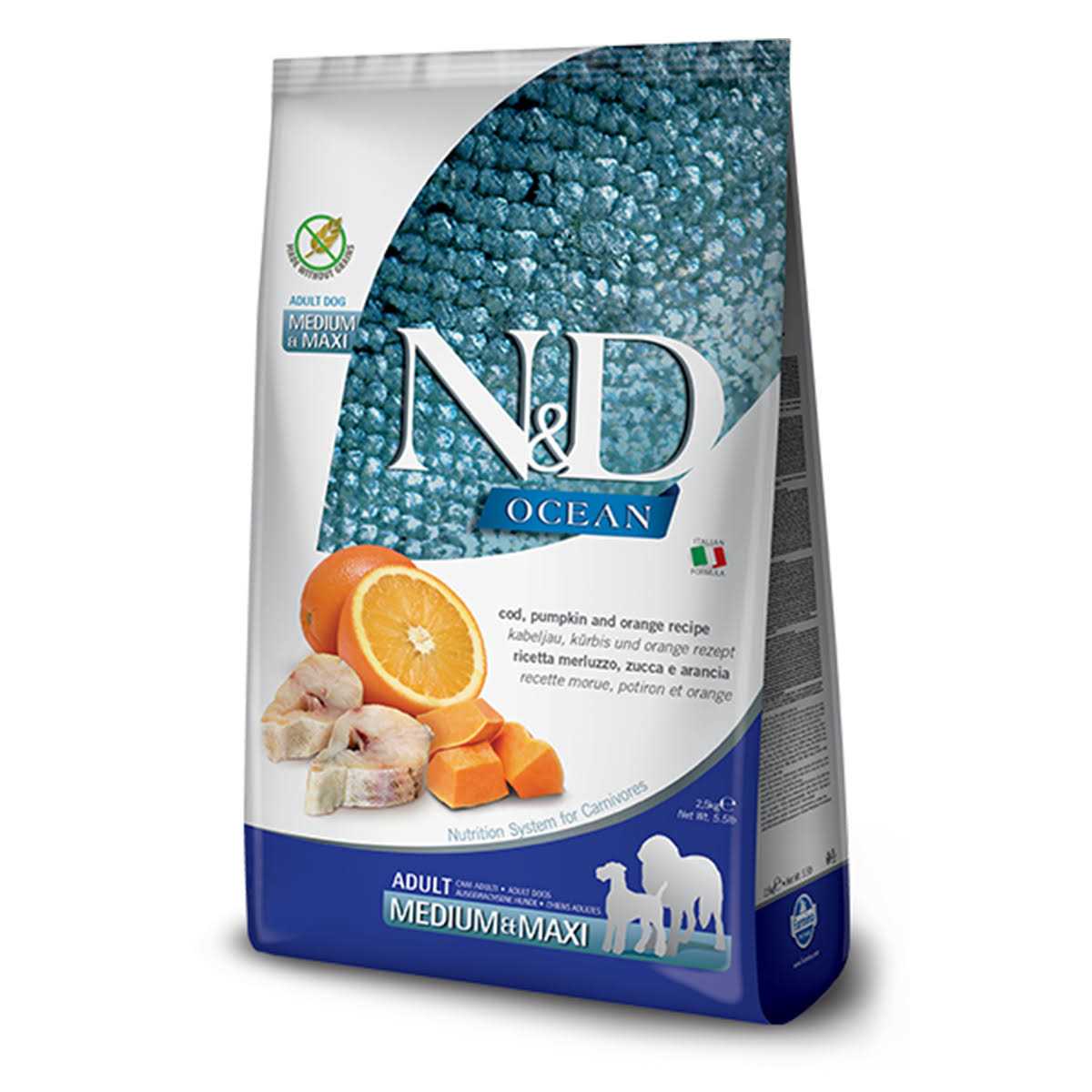 Cod Pumpkin Orange Dry Dog Food X86548