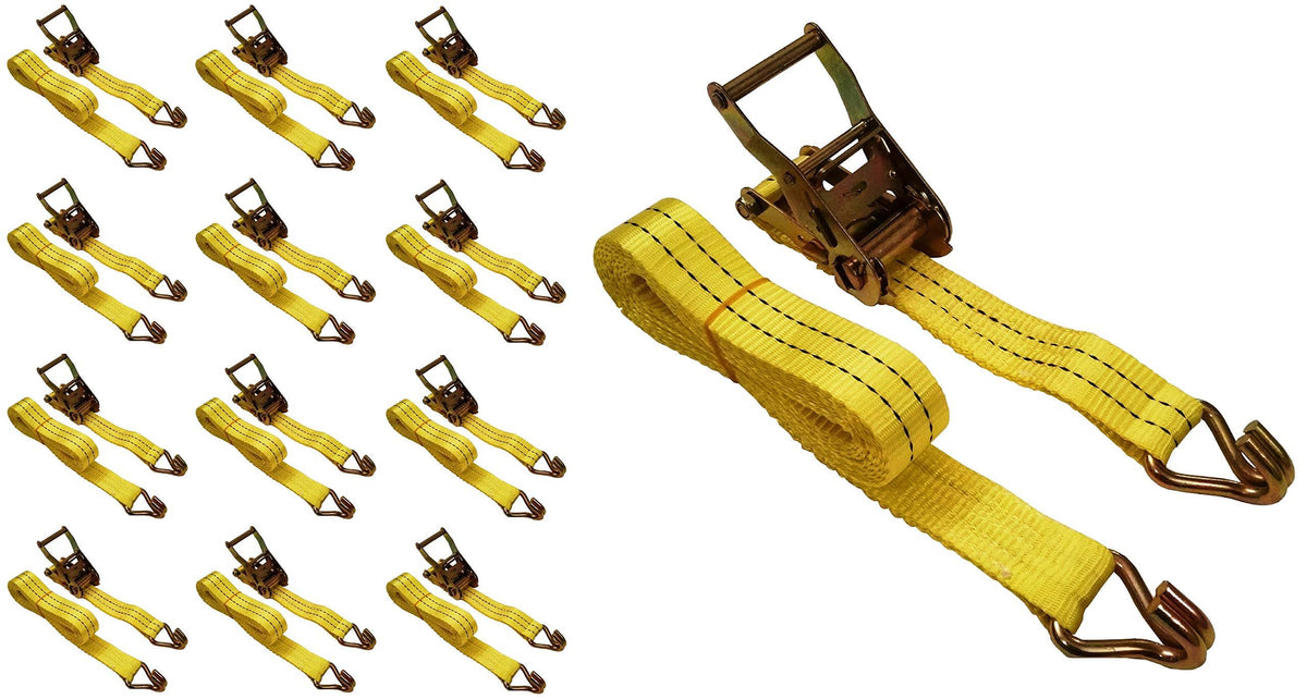 12 Pack 4000 lbs Ratchet Straps G757819