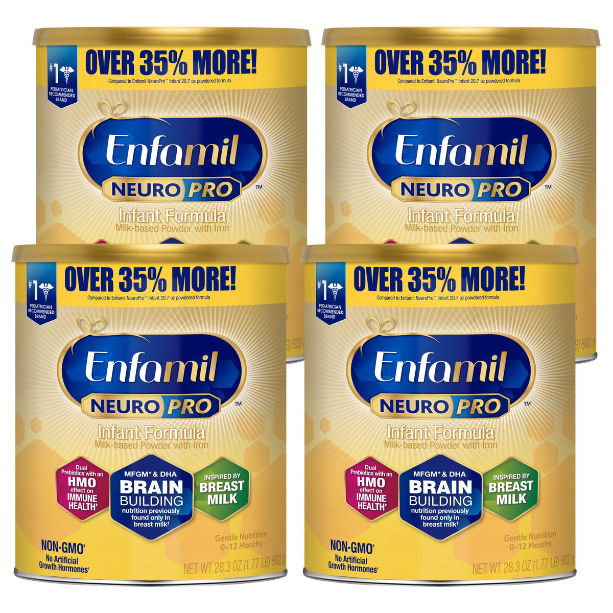 28.3 oz Can (4 Pack) Infant Formula Powder U8390