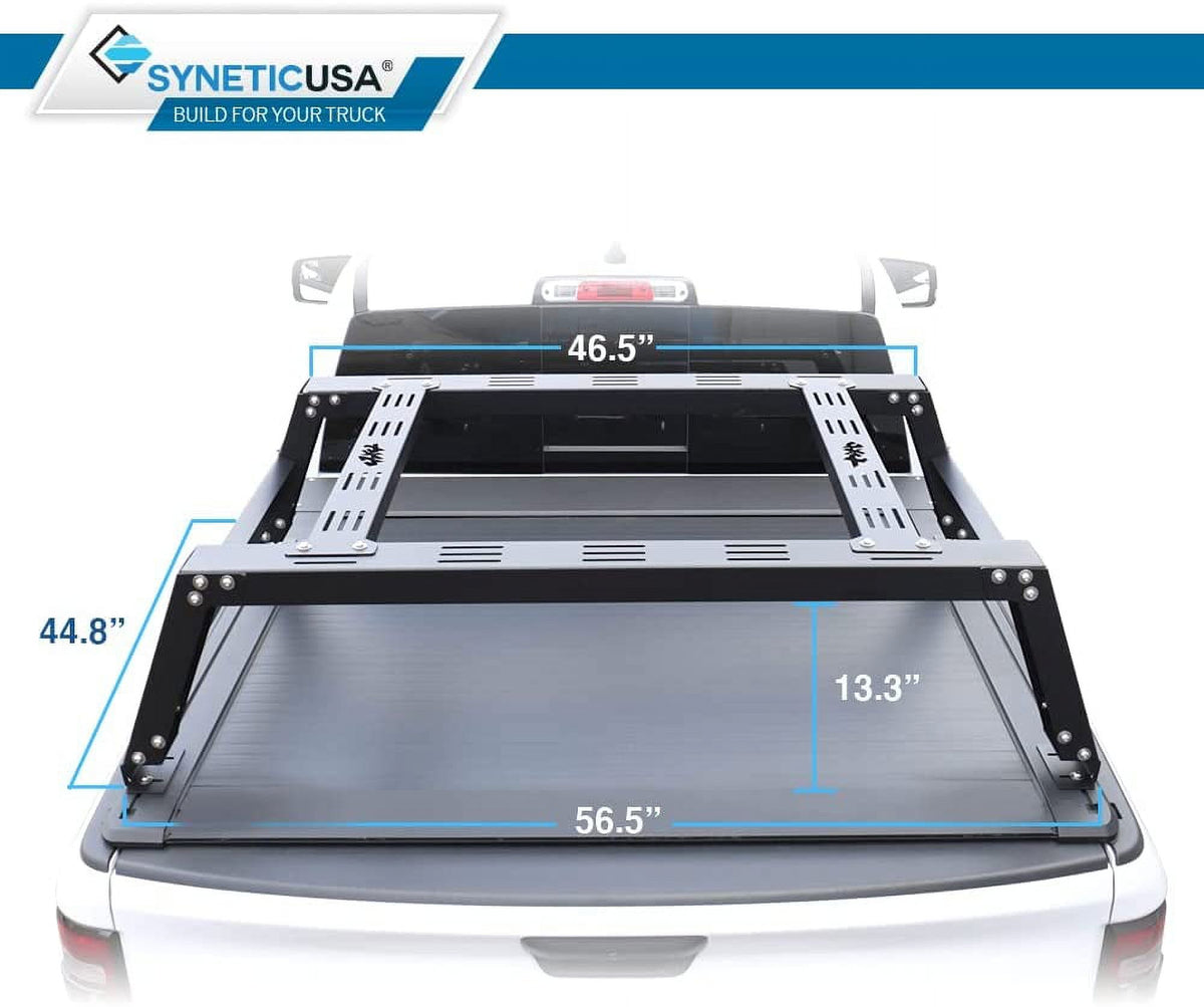 Matte Black Low Profile Aluminum Tonneau Cover Y142178