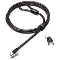 Black Keyed Laptop Lock Steel Cable G4374