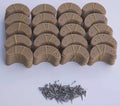 100 Pairs Natural Shoe Repair Heel Savers Plastic Toe Plates Taps F75796