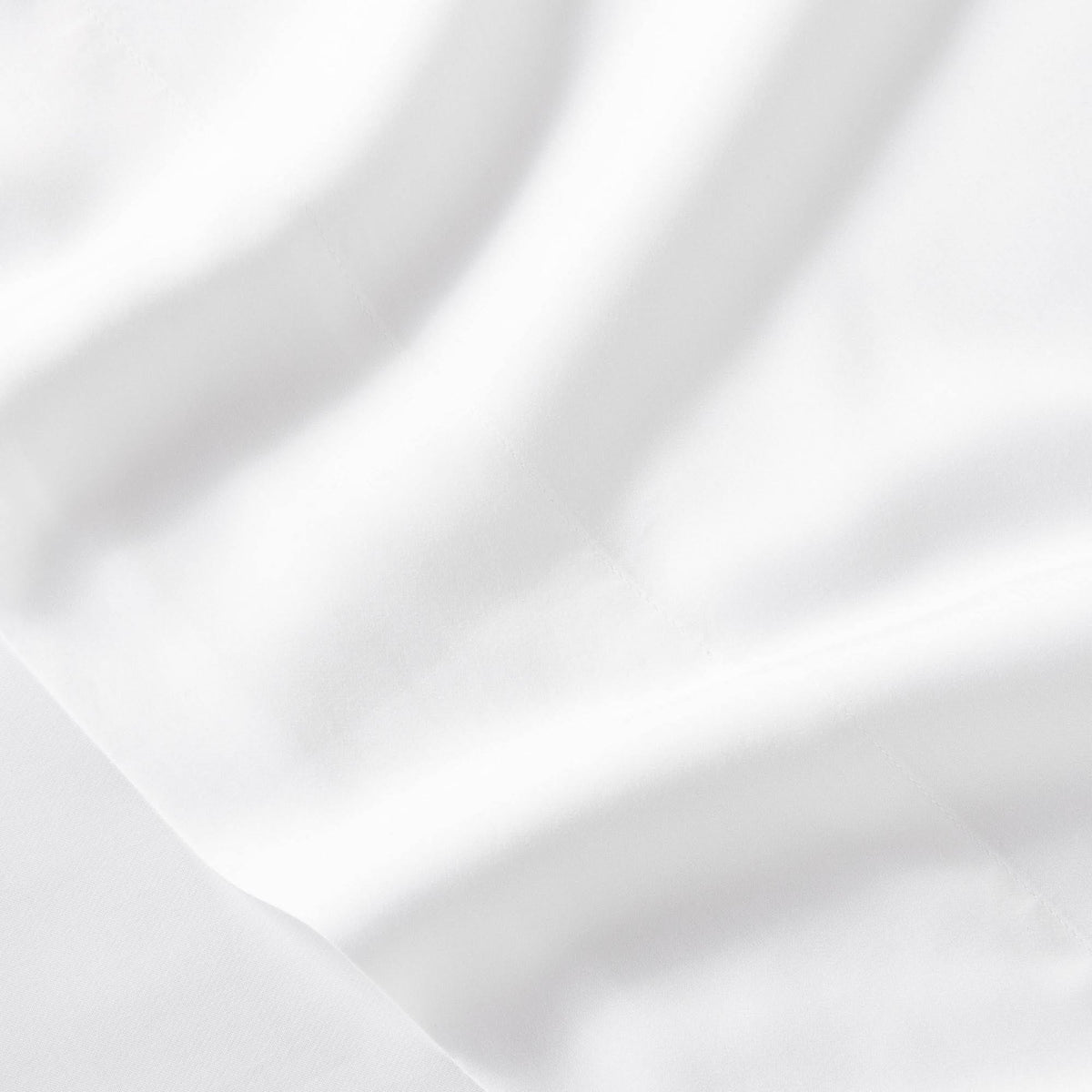 California King 400 Thread Count Washed Lyocell Solid Sheet Set White A707754