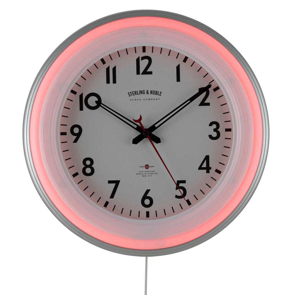 11" Round Indoor LED Wall Clock with Remote Control U900824