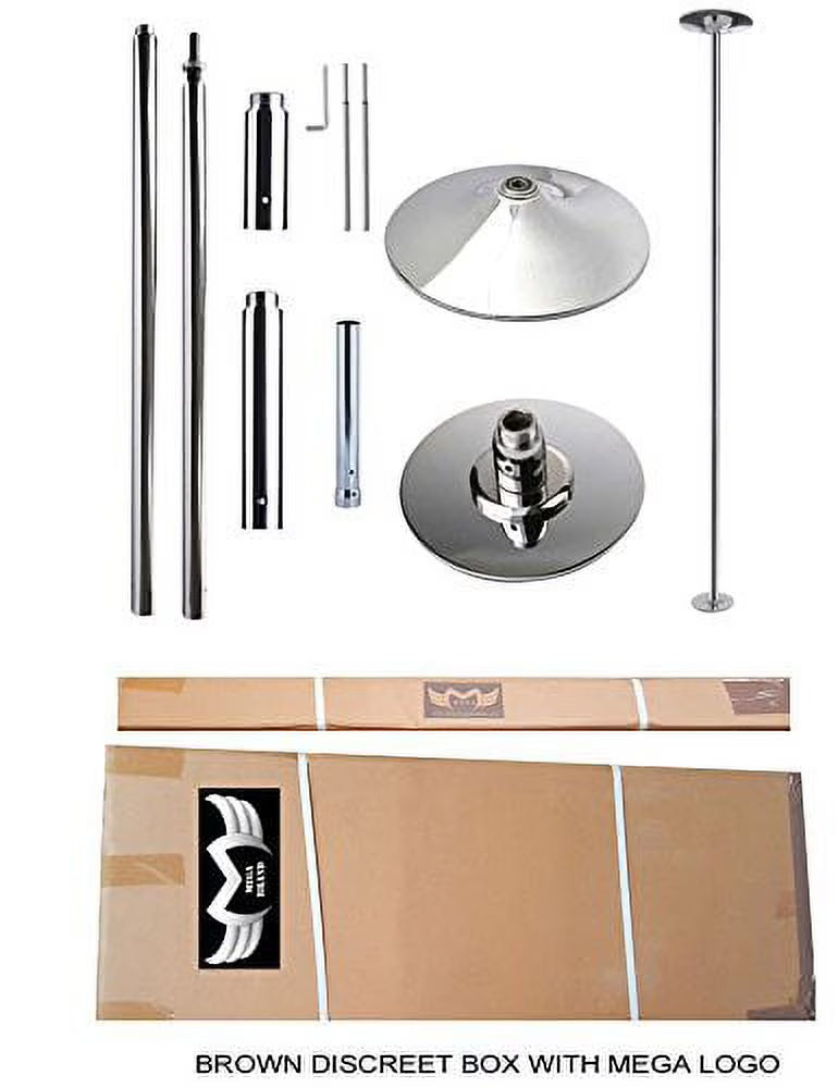 Chrome Spinning & Stationary Workout Pole V63911