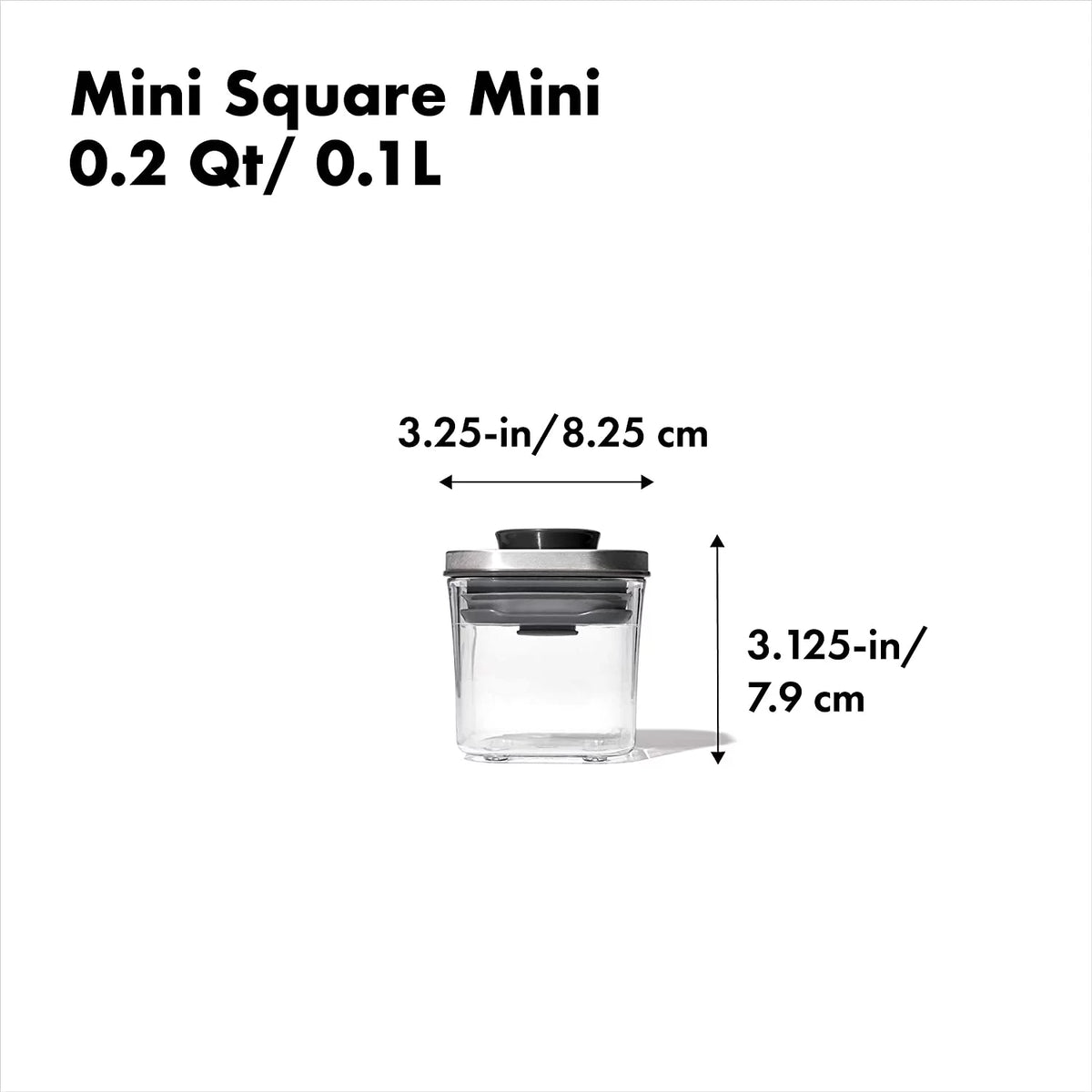 0.2 Qt Steel Container E601