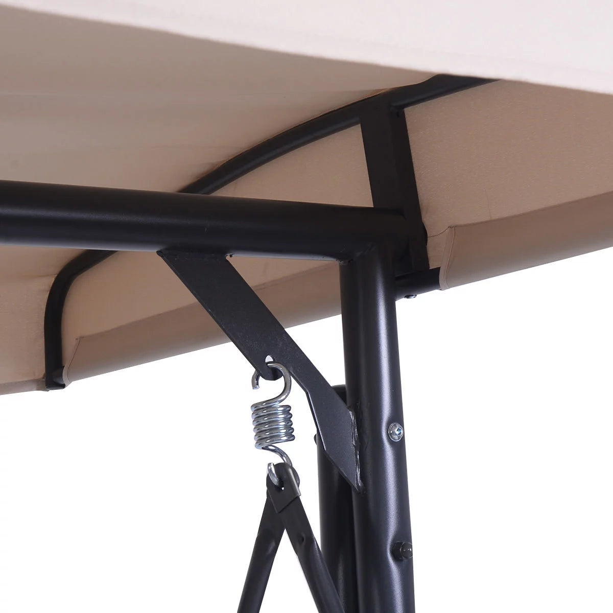Converting Outdoor Swing Canopy Hammock 3 Seats Beige D1872