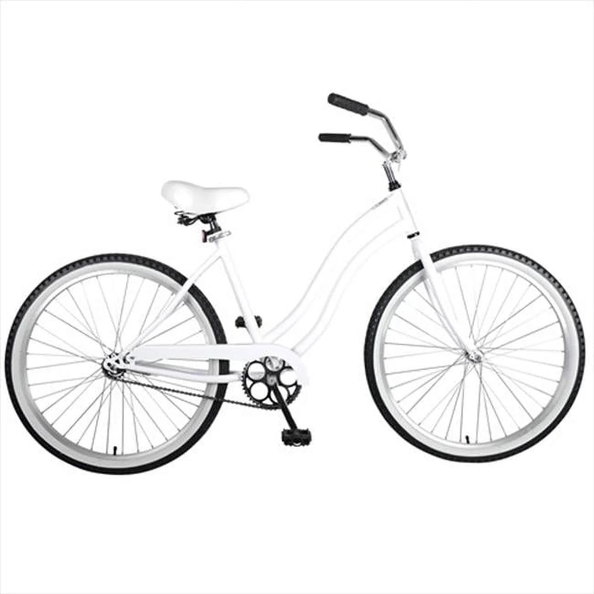 White 26 in. Ladies Cruiser Bike D892113