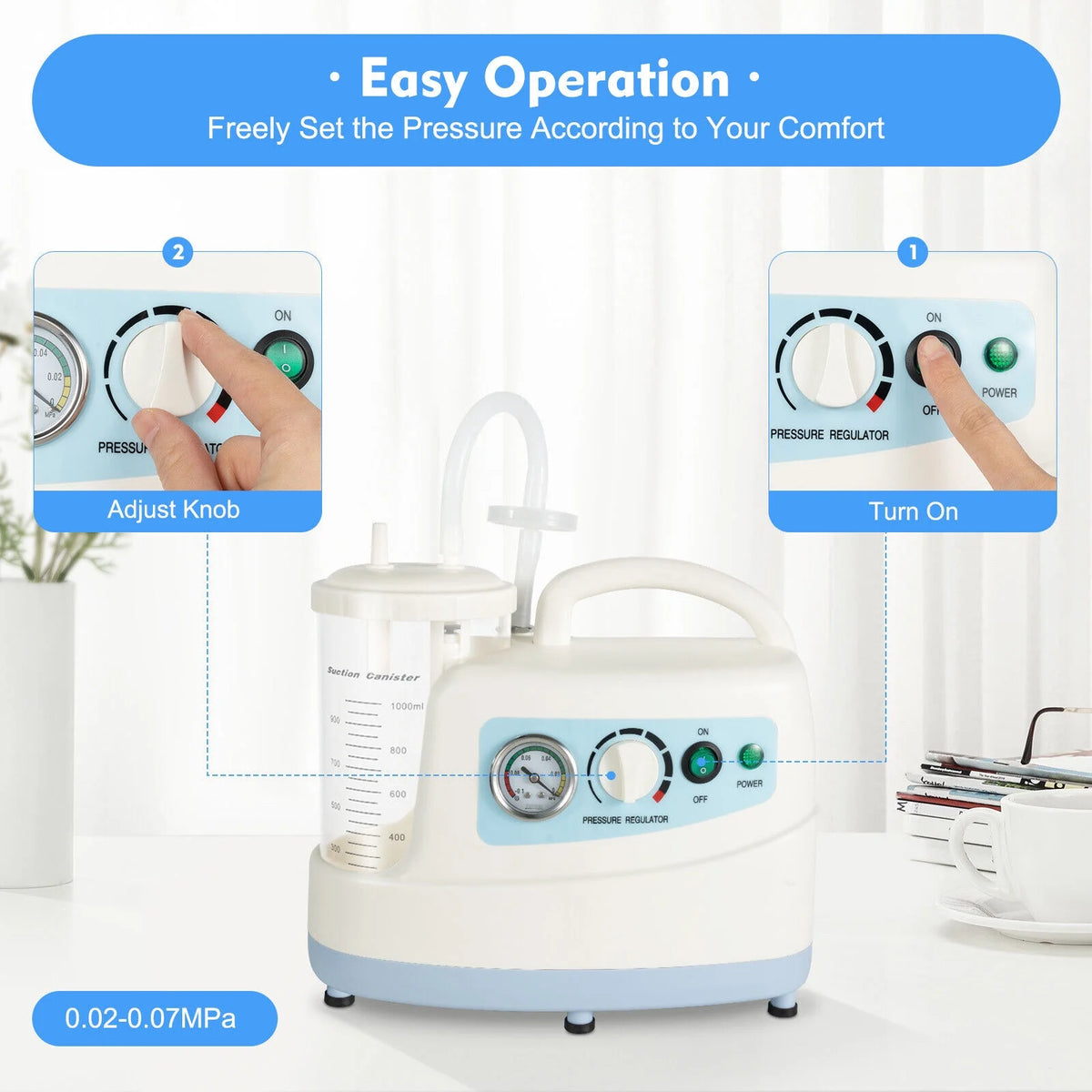 1000ML Portable Medical Suction Unit A7008