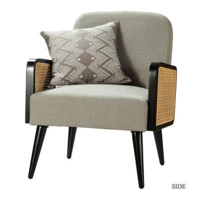 Grey Rattan Armchair Q372467