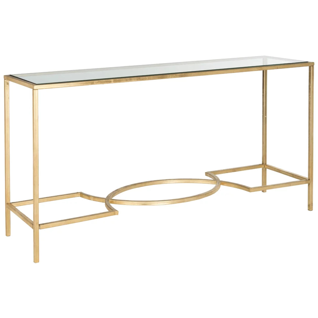 Gold Glass Console Table W8453