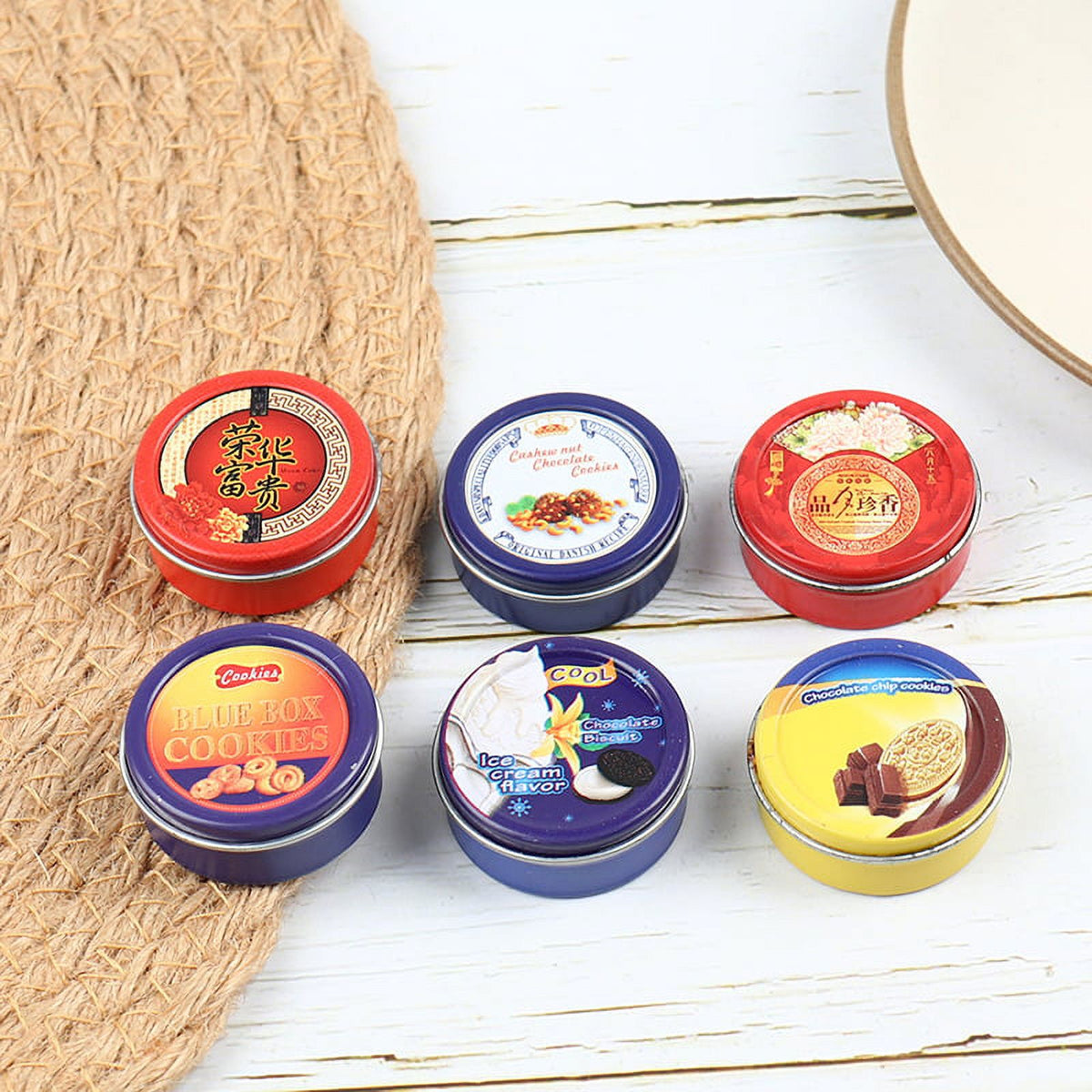 1/12 Scale Dollhouse Miniature Cookies Chocolate Snacks Pretend Play Food J846488