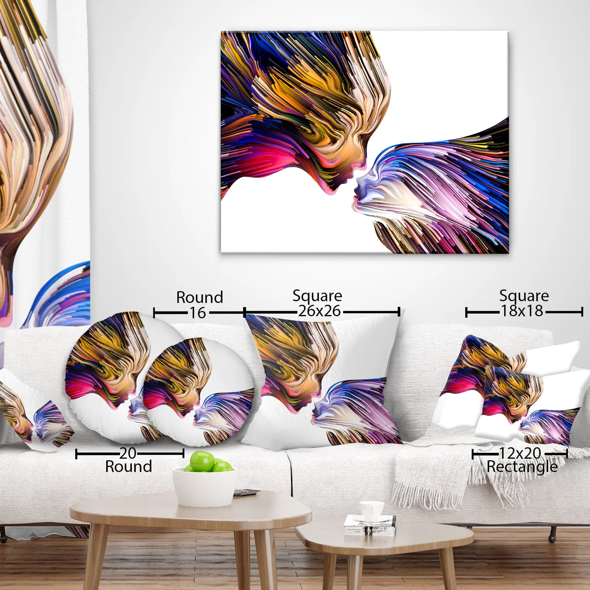 Purple Shade in Antelope Canyon Landscape Photography Throw Pillow G4319