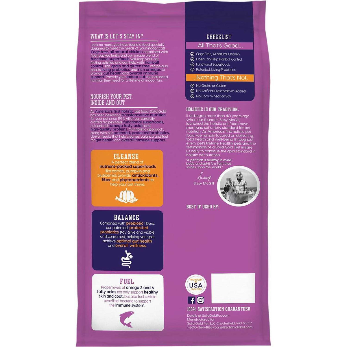 Solid Gold Grain-Free Dry Cat Food V107339