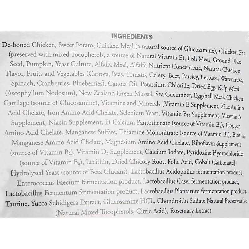 Chicken Sweet Potato Pumpkin Grain Free Dry Dog Food L492264
