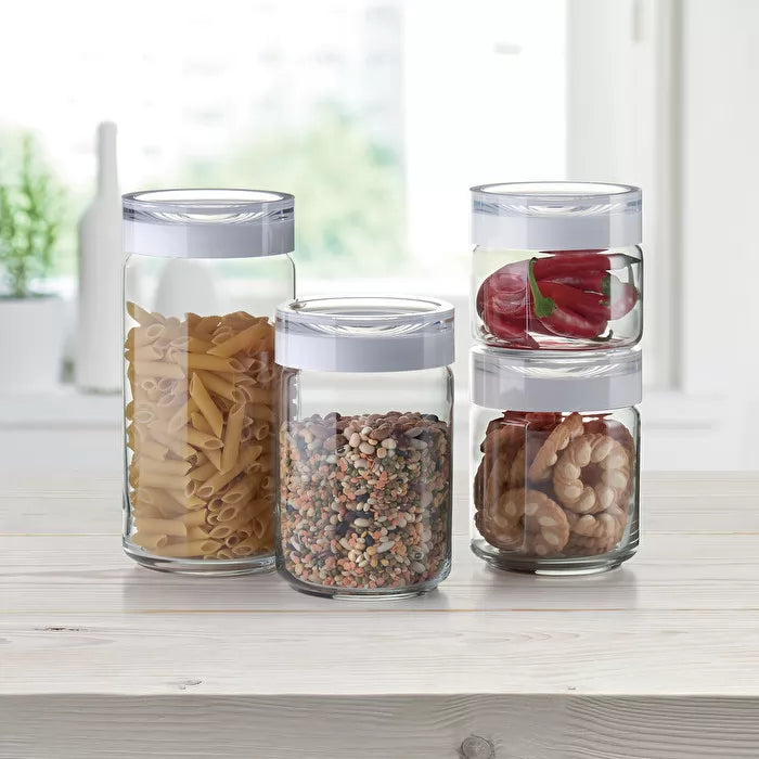 Clear Storage Jar O938