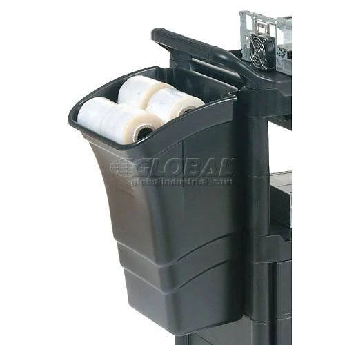 Black 8gal Rectangular Utility Cart A1587