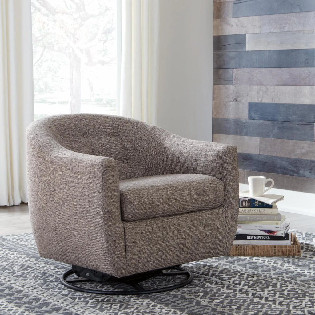 Taupe Tufted Swivel Glider G202590