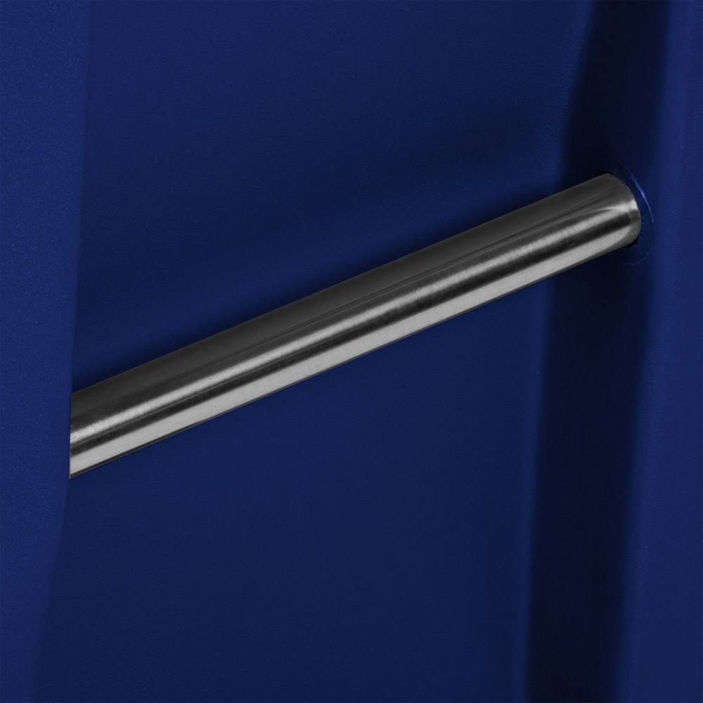 Blue Rectangular Rollout Trash Can C481