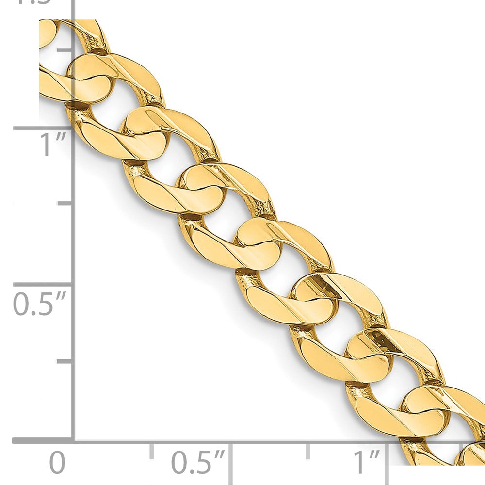14K Yellow Gold Open Curb Chain Necklace, 20 Inch V459