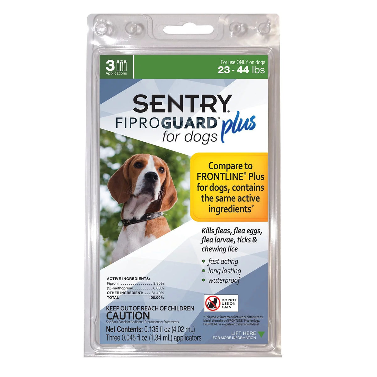 Dog Flea & Tick Topical 3 Monthly Treatments 3 Count M42959