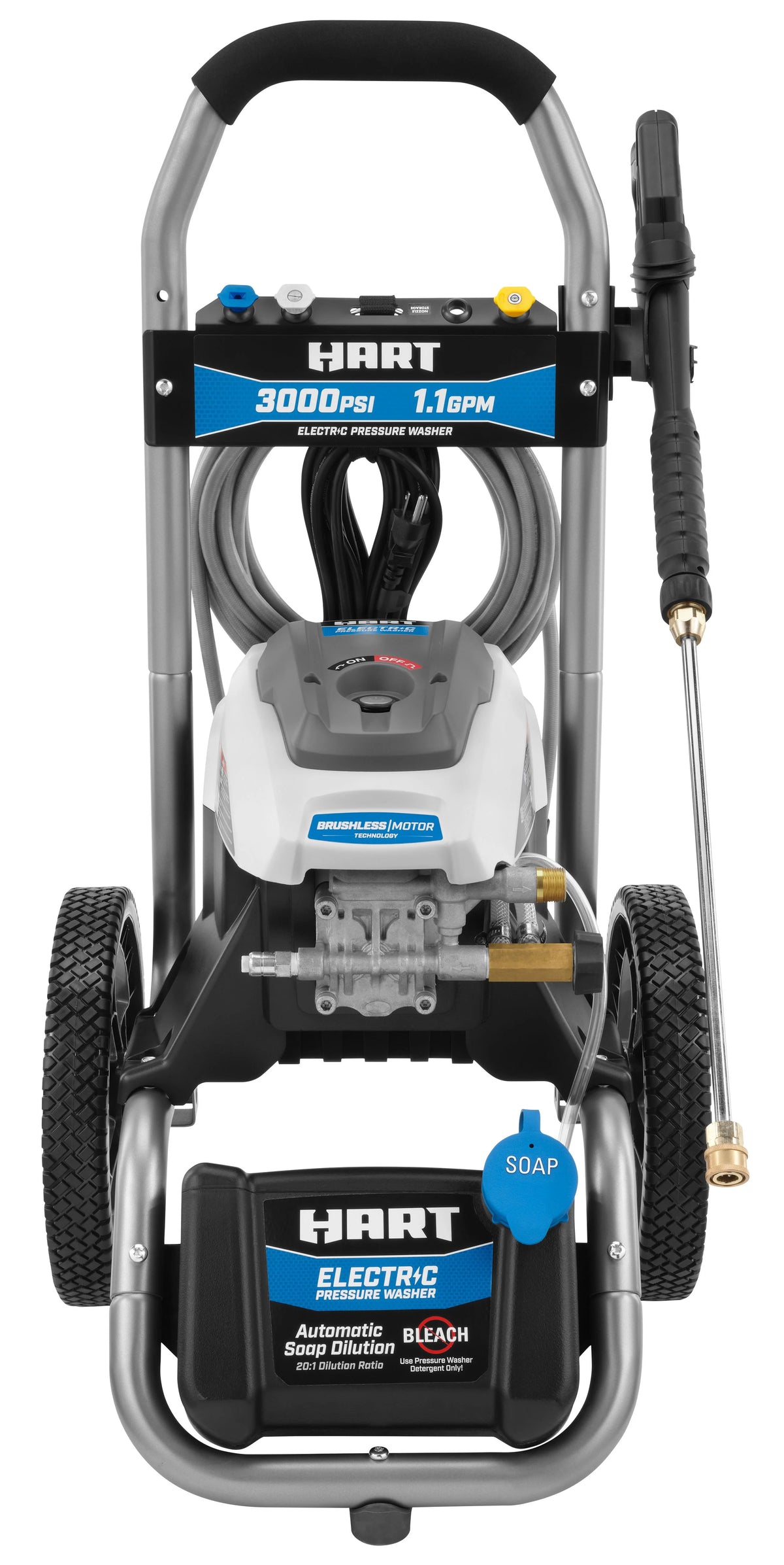 3000PSI 1.1 GPM Cold Water Electric Pressure Washer F9065