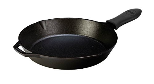 12 inch Seasoned Cast Iron Skillet with Silicone Hot Handle Holder Z2775