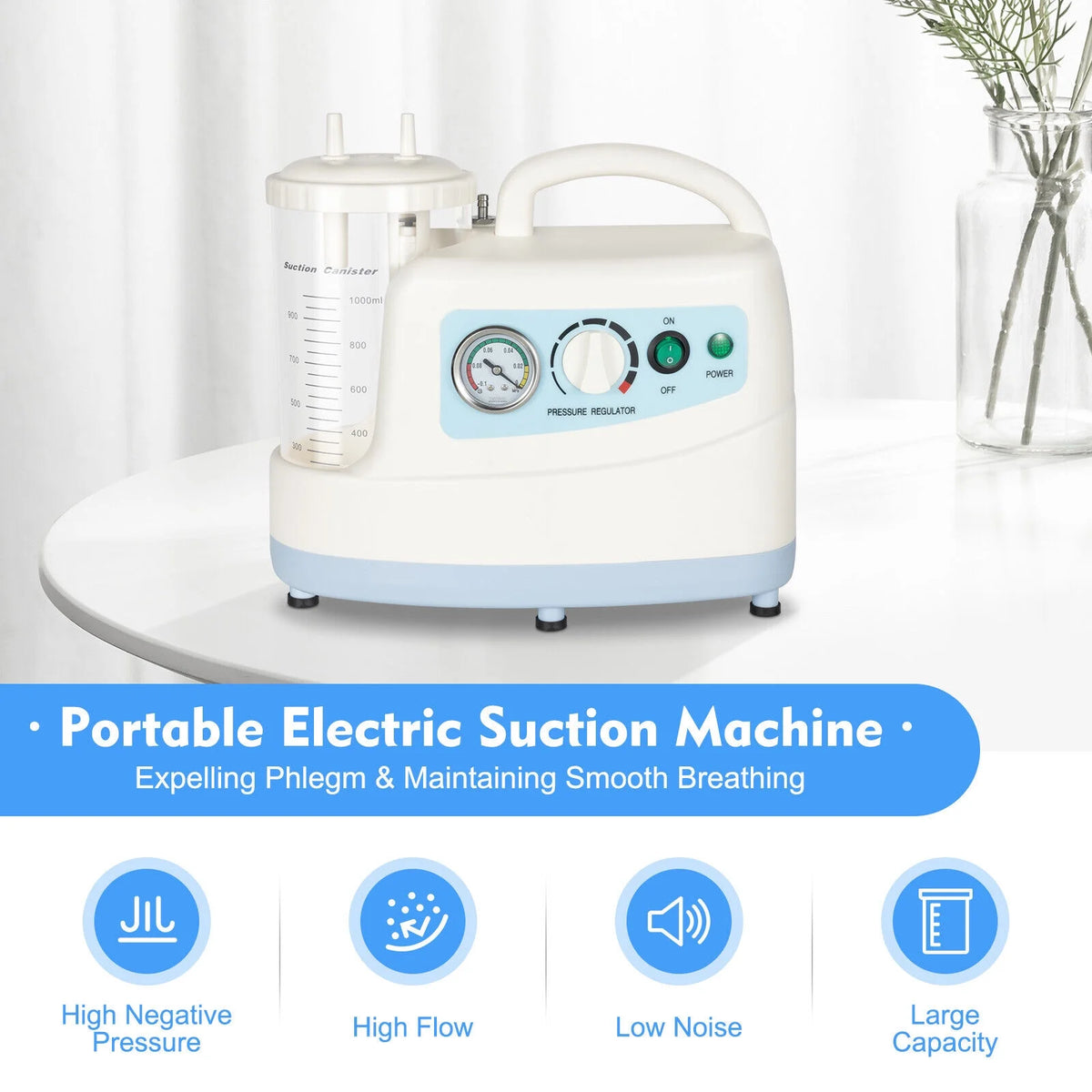 1000ML Portable Medical Suction Unit A7008