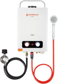 1.58 GPM Tankless Propane Water Heater with Portable Handle, White U876