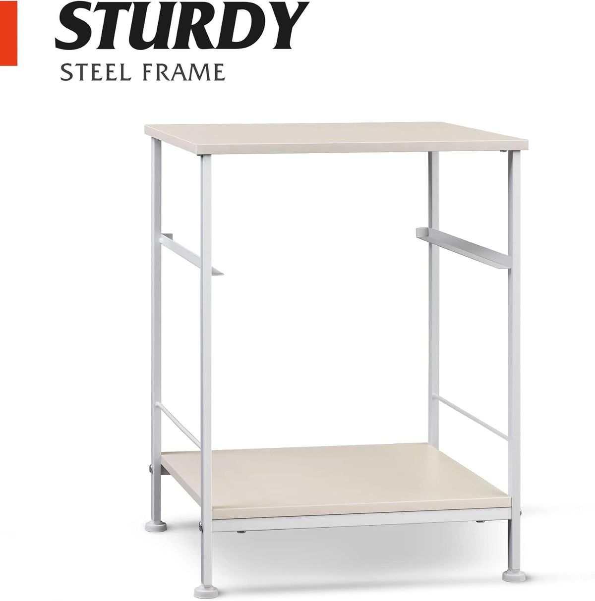 1-Drawer Nightstand and 5-Drawer Dresser Set with Fabric Bins, Steel Frame U59305