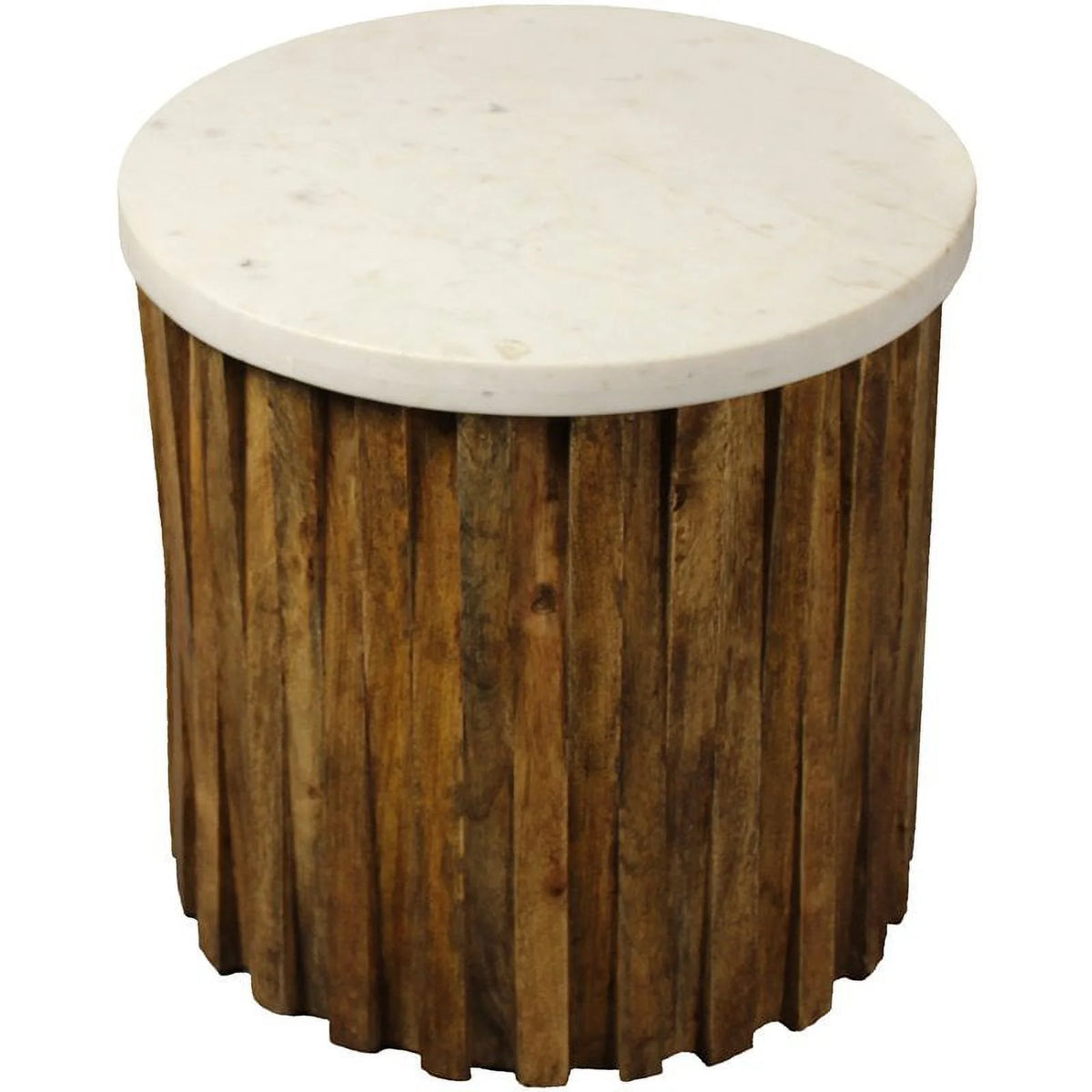 Ivory Marble Top Accent Table Y930
