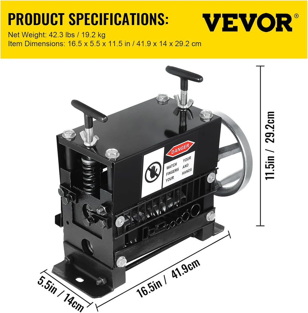 1.5-20mm 7 Channels Manual Hand Cranked Wire Stripping Machine I3138