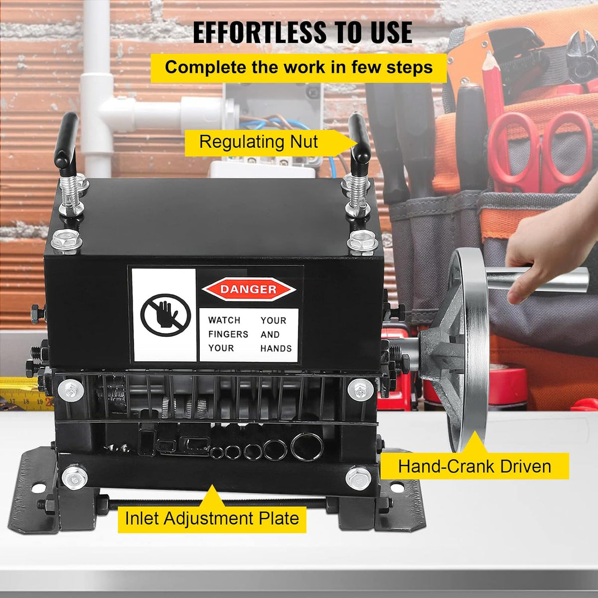 1.5-20mm 7 Channels Manual Hand Cranked Wire Stripping Machine I3138