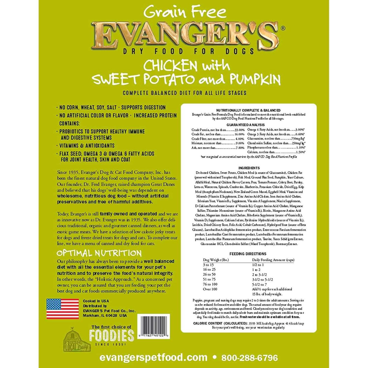 Chicken Sweet Potato Pumpkin Grain Free Dry Dog Food L492264