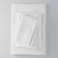 California King 400 Thread Count Washed Lyocell Solid Sheet Set White A707754
