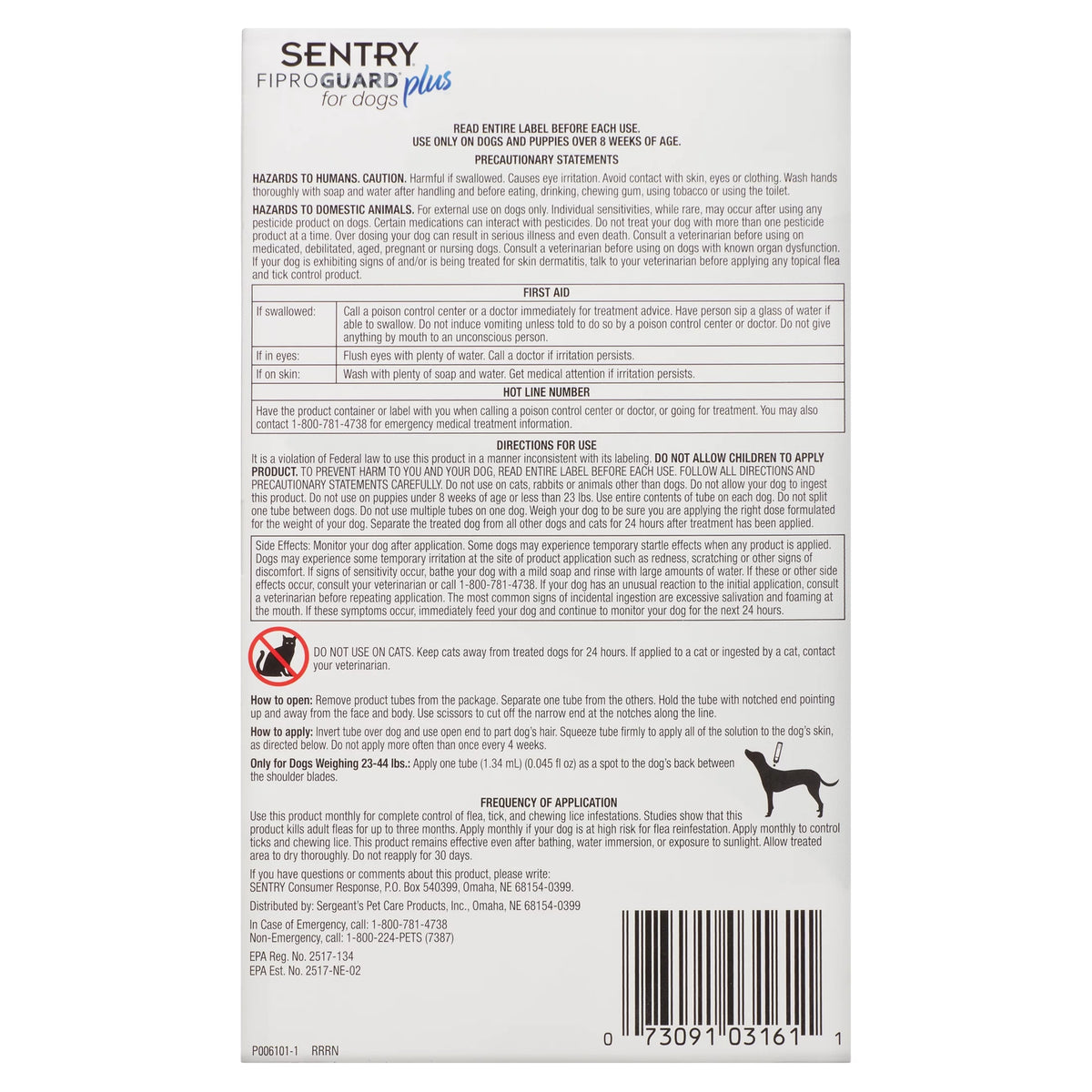 Dog Flea & Tick Topical 3 Monthly Treatments 3 Count M42959