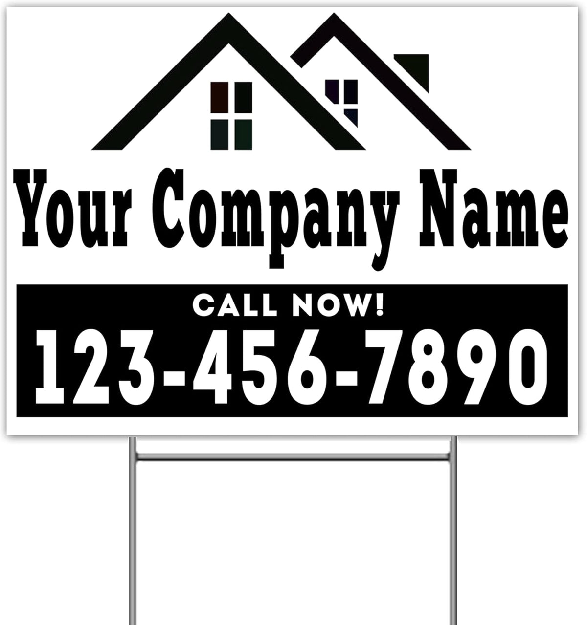 24x18 Double-Sided Waterproof Plastic Bandit Signs F6748