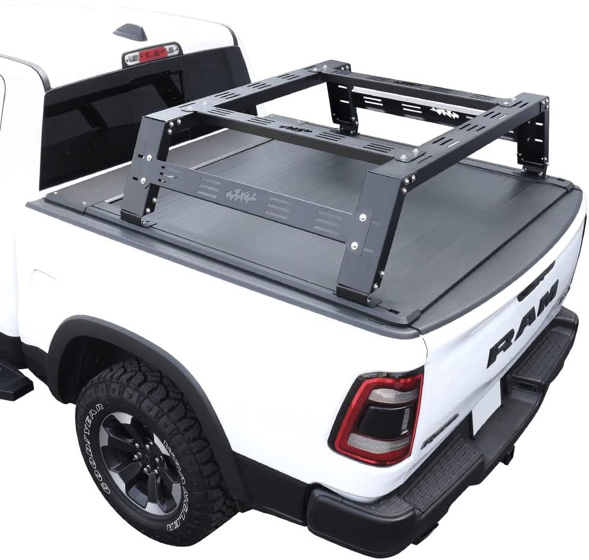 Matte Black Low Profile Aluminum Tonneau Cover Y142178