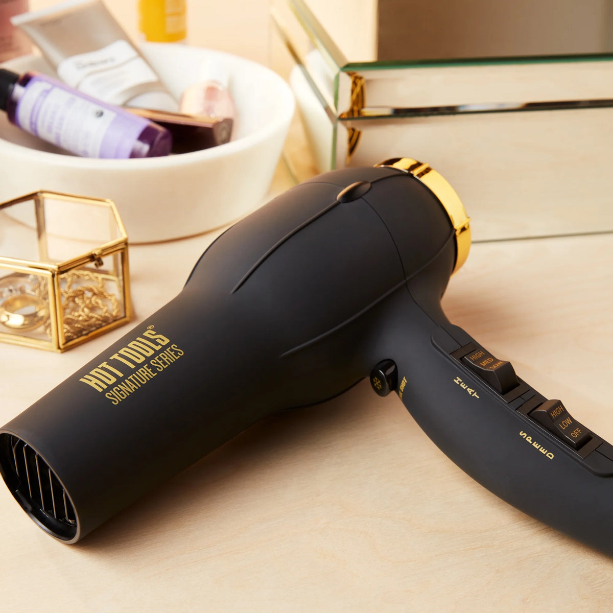 Black 1875W Ionic Hair Dryer S627