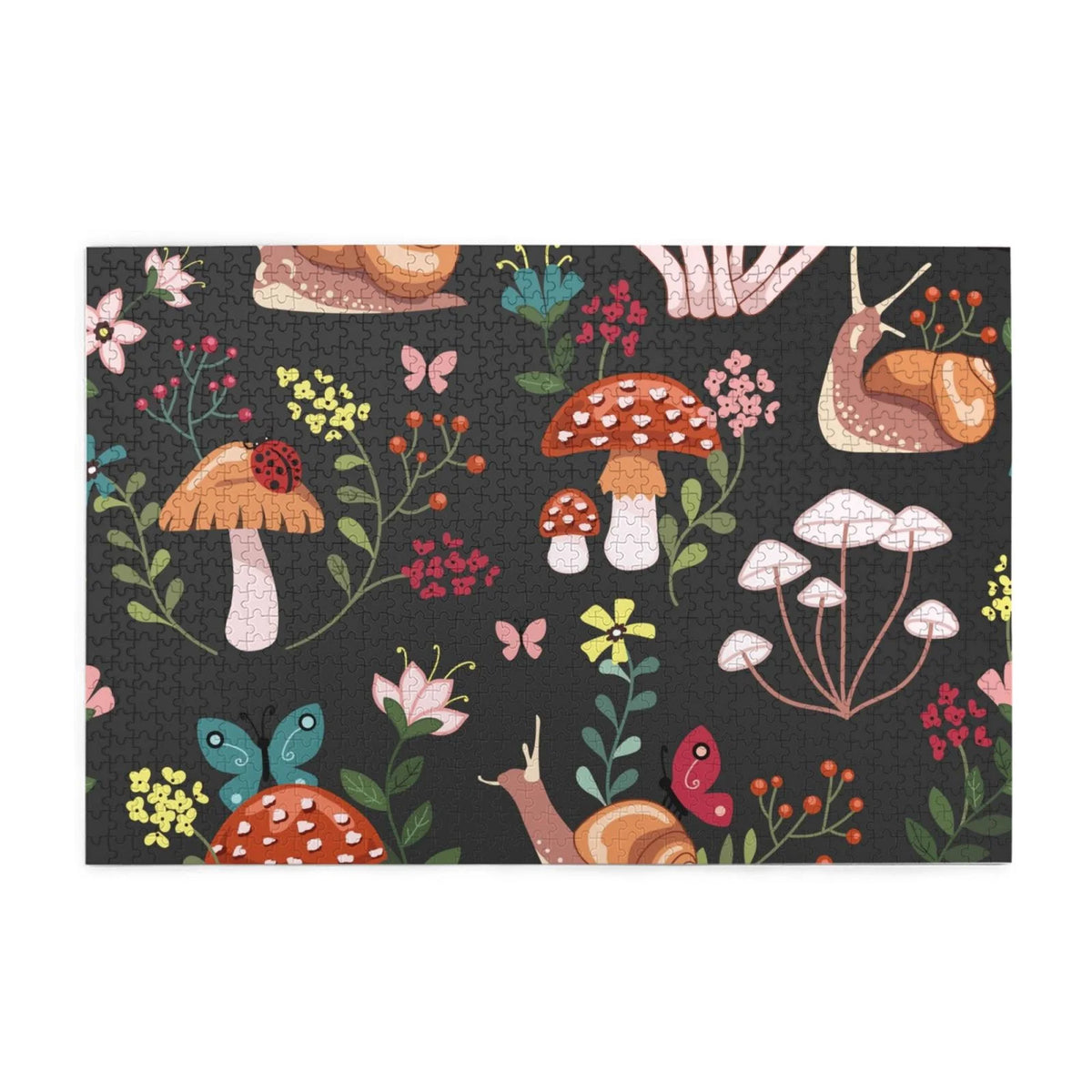 1000 Pieces Jigsaw Puzzles Mushroom With Snails G262342