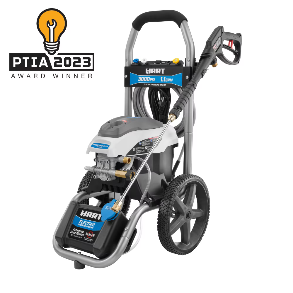 3000PSI 1.1 GPM Cold Water Electric Pressure Washer F9065