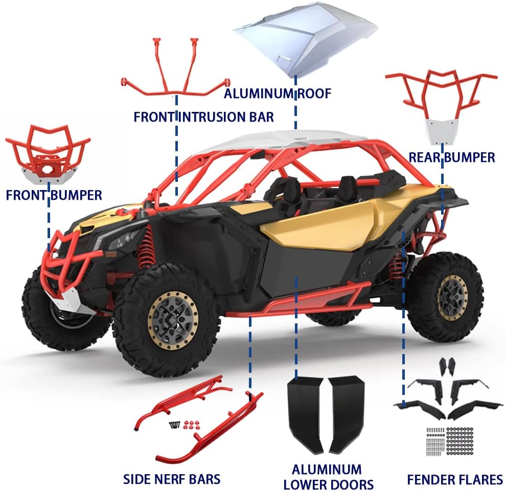 Front Intrusion Bar with Red Powder Coating Y393540