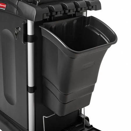 Black 8gal Rectangular Utility Cart A1587